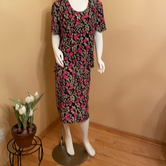Melissa Harper MHM Vintage Floral Print Dress 14 - Picture 1 of 8